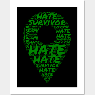 hate survivor Posters and Art